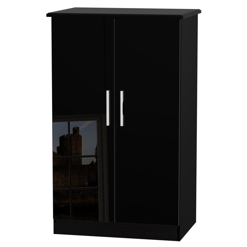 Yvette Chest of Drawers, H127 x W77 x D54cm, Black