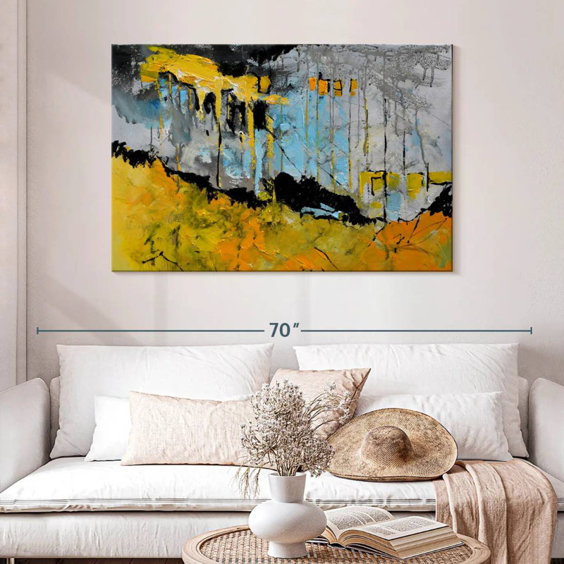 Avery Bleeding Sunrise Abstract, 32" H x 48" W