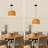 Astera 1 - Light Boho Hand-Woven Natural Rattan Single Dome Pendant for Kitchen Island Dining Room Living Room Entryway Hallway Foyer
