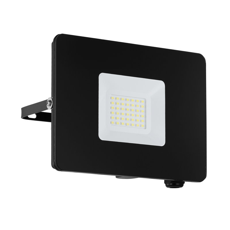 Faedo Integrated LED Outdoor Armed Sconce, 135cm H x 175cm W x 3cm D, Black