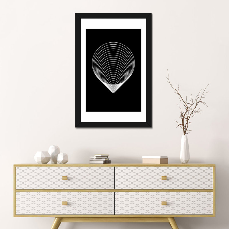 « the voice », reproduction d’impression sur toile, H 32 po x l 24 po x P 1 po, Papier d'art encadré noir, Blanc