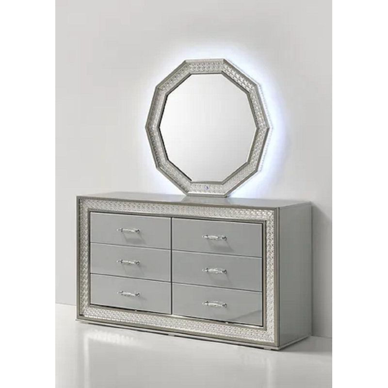 Ensemble de chambre avec grand lit 4 pièces Mayaar