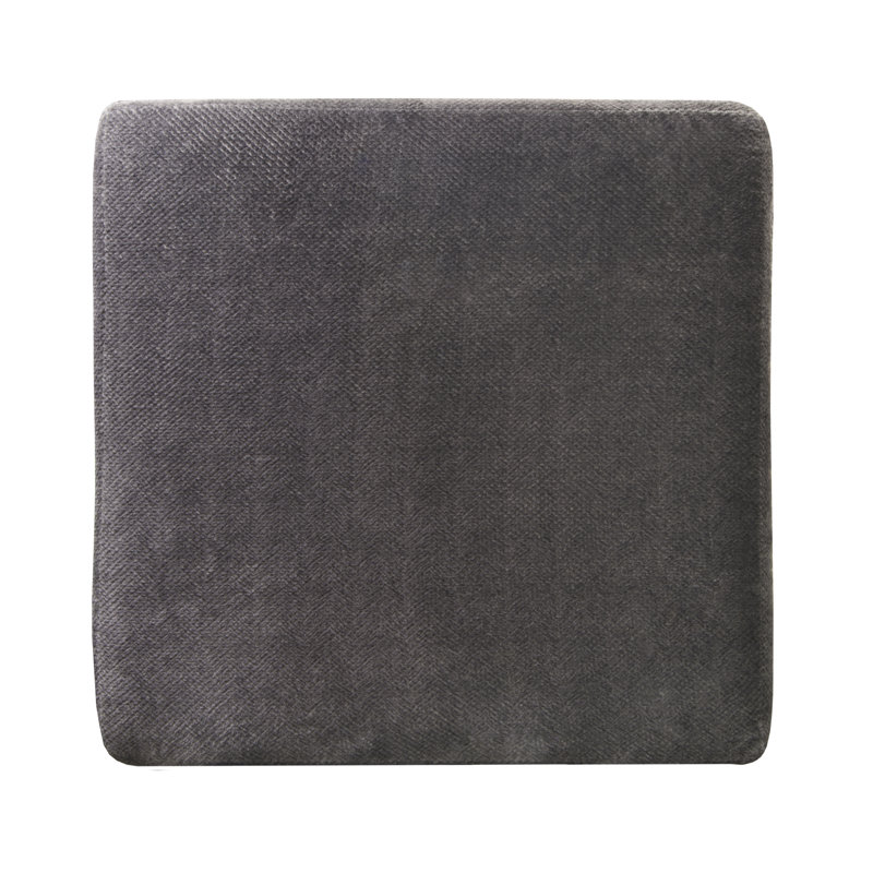 Upholstered Ottoman, Gray
