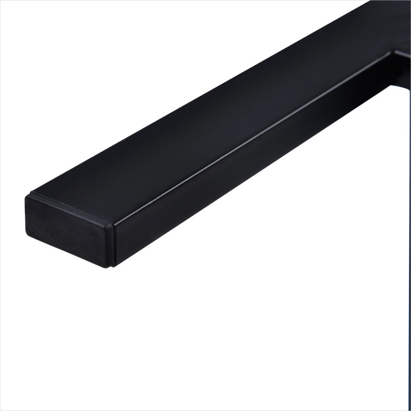 Ensemble de table de salle à manger à hauteur de comptoir pour 4, table rectangulaire en panneau de fibres à densité moyenne de 60,2 pouces avec 3 tabourets, structure en métal, gris classique