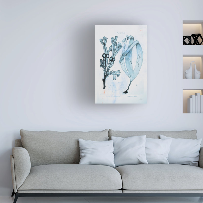  Deborah Revell Blue Bay I Canvas Wall Art, 19" H x 12" W