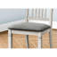 2 chaises de salle à manger de 38 po de hauteur, revêtement gris, aspect antique, cuisine et chambre, rembourrage en mousse, siège 2 pièces de style transitionnel, siège haut rembourré, couleur, utilisation de la pièce, + rembourré,