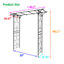 Support pour arches de jardin en métal L80,3 po x l 20,47 po x H 81,1 po