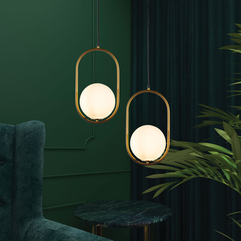 Luminaire suspendu géométrique 1 lumière Denney