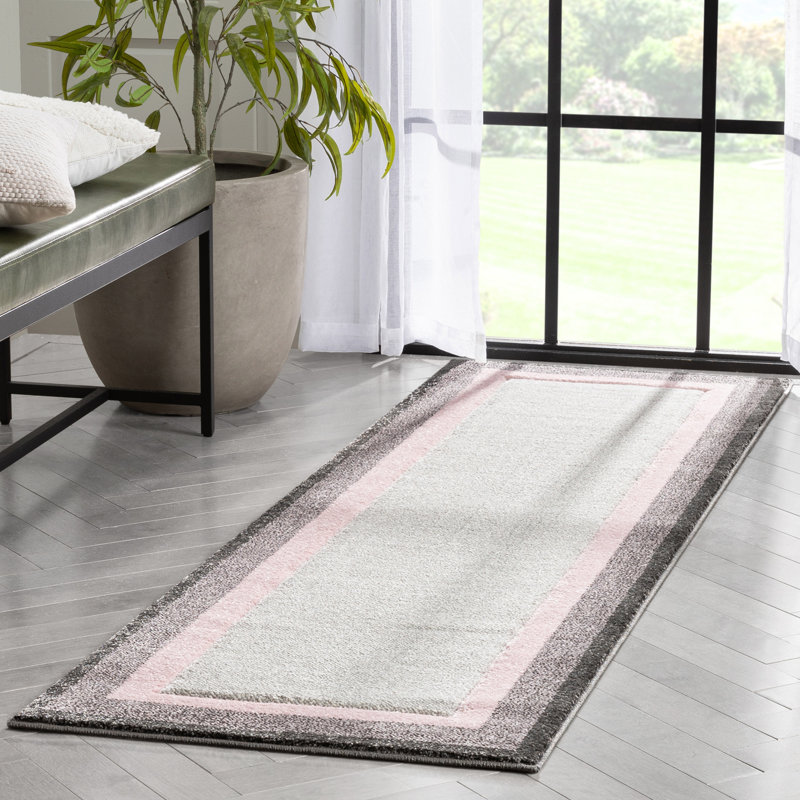 Astrid Geometric Synthetic Area Rug, Runner 67 x 220 cm