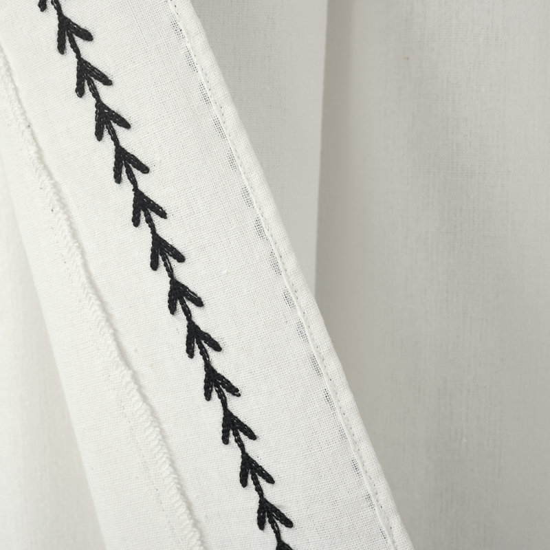 Yori Semi Sheer Polyester Blend Curtain