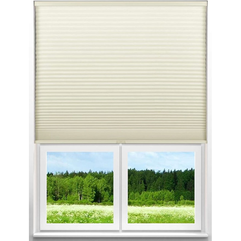 Cordless Room Darkening Wood Cellular Shade, 48"W x 48"L