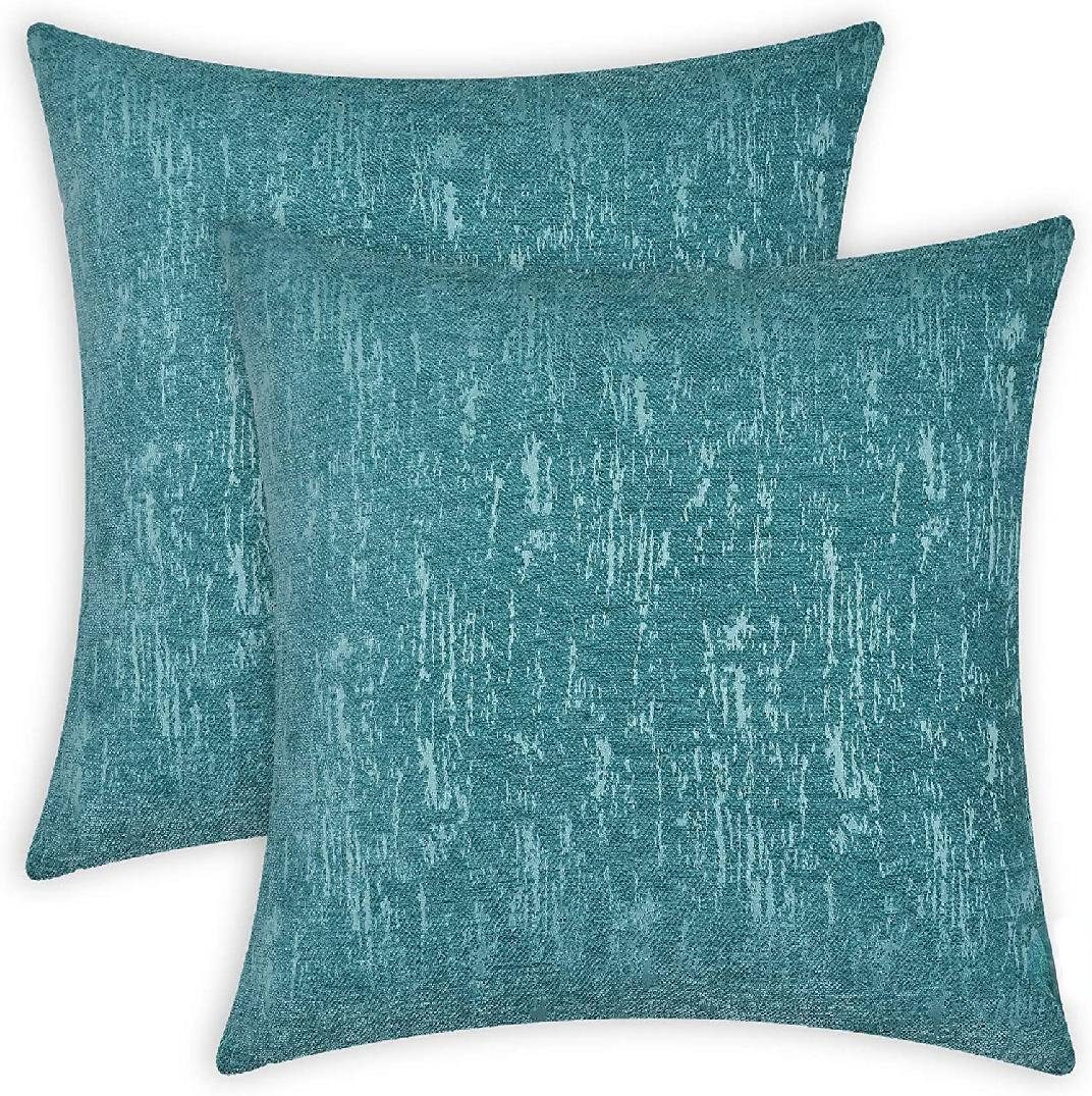 Pack of 2 Decorative Lumbar Throw Pillow Covers 18x18 - Top Notch