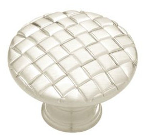 (Paquet de 5) Poignée de panier de 1/16 po Contempo Low Sheen, Argent satiné brossé