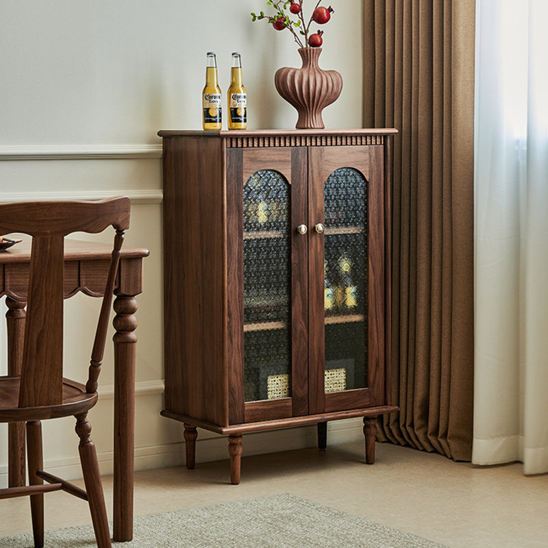 Armoire d'appoint en verre de style Mid-Century