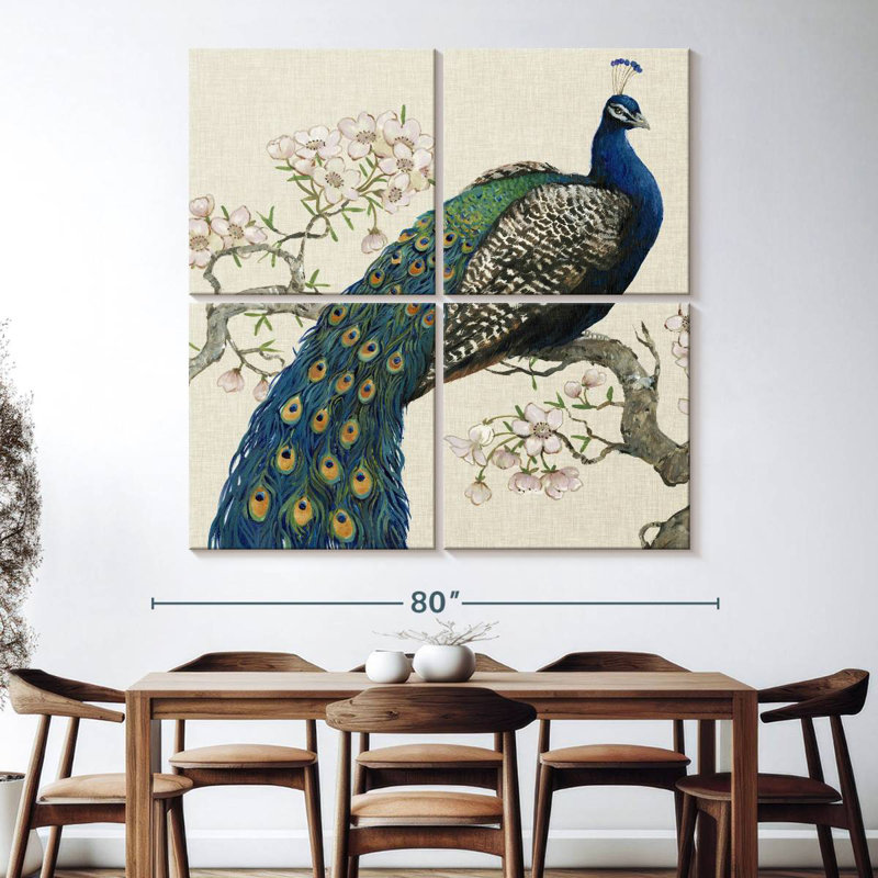 Brampt Peacock And Blossoms I