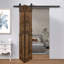 Porte à deux branches en bois massif en forme de S avec rail de quincaillerie - Assemblage requis-109425768-109425771
