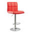 Tabouret de bar pivotant réglable en similicuir, ensemble de 2-473516733