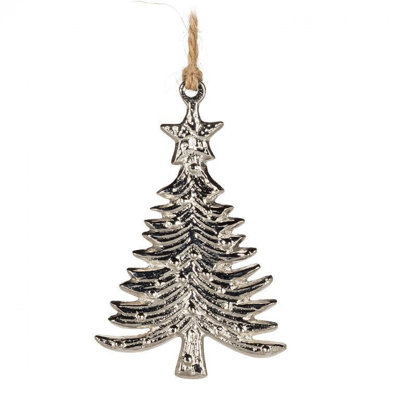 Ornement simple en forme d'arbre plat