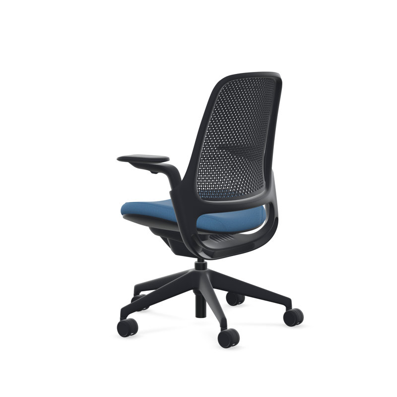 Steelcase Series 1 Air, Black, Cobalt, Hard Floor
