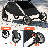 2-In-1 Pet Stroller With Detachable Carrier 33 Lb Capacity Lightweight Aluminum Frame Clear Dome & 5" PU Wheels