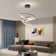 Stoudt 3 Rings Dimmable LED Tiered Chandelier
