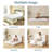 Driffield Tri-Fold Mattress – Murphy Bed Alternative, Medium Firm Memory Foam, Washable Cover, 2 Handles-1460603005