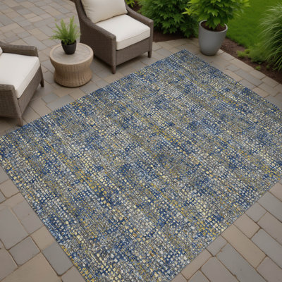 Tapis abstrait intérieur / extérieur lavable à la machine Chantille ACN2641