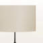 Valin Cream Shade Floor Lamp With Black Metal Base In Contemporary Style, 65.73'' H X 19.76'' W X 19.76'' D