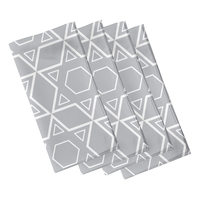 Kurston Polyester Geometric Square Napkin