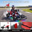 Karting électrique de dérive 36V pour enfants de 6 ans et moins jusqu'à 14 mi / s, blanc-129126163