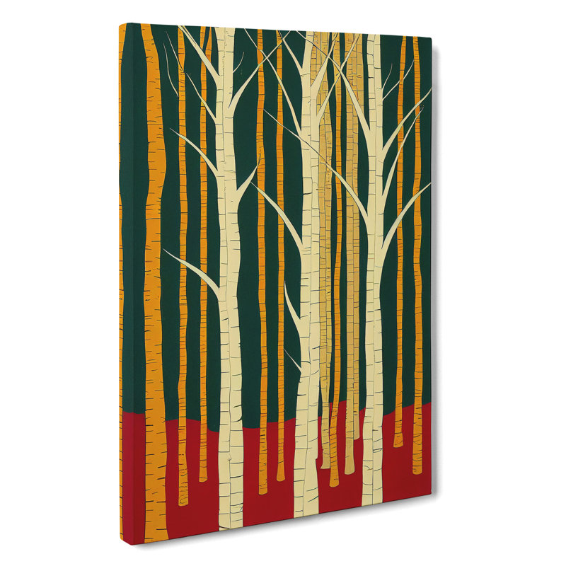 Artistic Forest No.5 Abstract - Wrapped Canvas Print, 50cm H x 35cm W x 3cm D
