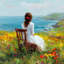 Art mural sur toile Cliffside Coastal Calm-766829585