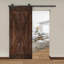 Porte de grange en bois lambrissé brut-89281937