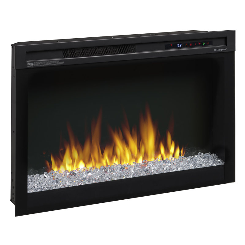 Foyer électrique encastrable Dimplex Nova Multi-Fire XHD avec bûches - 1 000 pieds carrés Chaufferette en céramique, Bûches