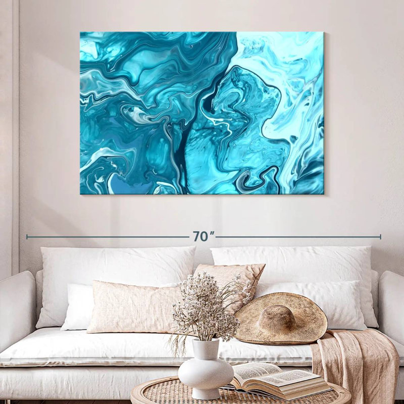 Avery Marble Waves Abstract, 32'' H x 48'' W