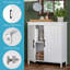 Armoire de rangement à deux portes avec tablettes réglables RiverRidge Monroe - blanc