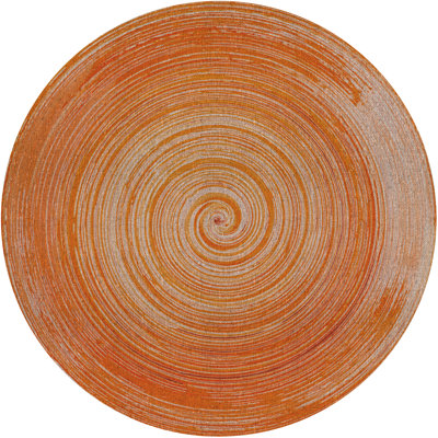 Round Rileyn Vinyl 2.8mm Vinyl, Phthalate Free With Exclusive Printed Designs. Area Rug