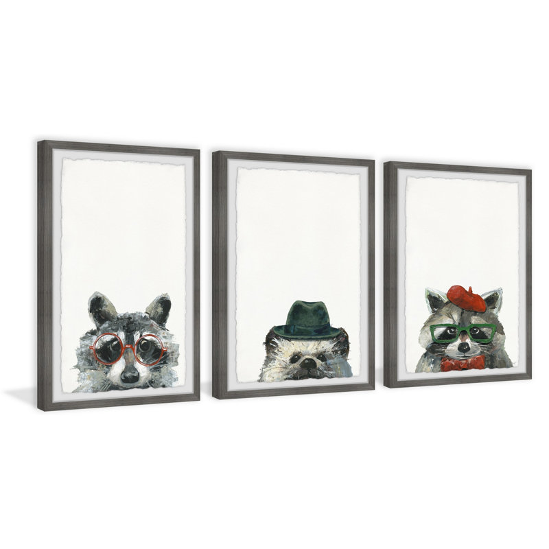 Art encadré, ensemble 3 pièces Georgetta, H 30 po x l 20 po x P 1,5 po
