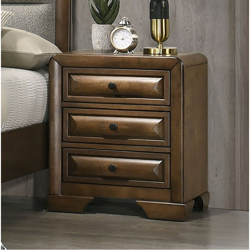 Table de chevet 3 tiroirs Hawkin