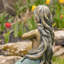 Statue de jardin sirène assise en magnésium