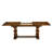11 Piece Dinette Set Includes a Rectangle Dining Table with Removable Leaf and 10 Dark Khaki Linen Fabric Parson Dining Chairs, Antique Walnut-369002234-280731807-369002232