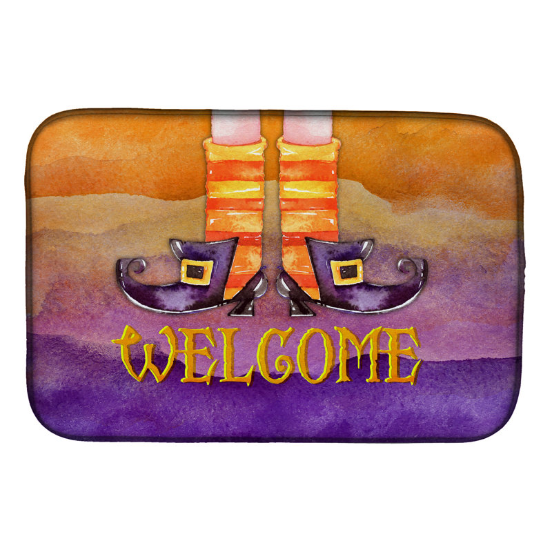 Tapis de séchage pour les pieds halloween welcome