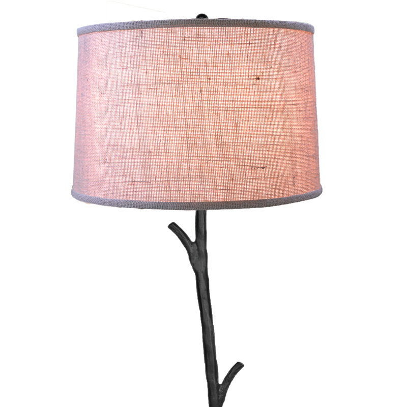 52'' Black Traditional Floor Lamp