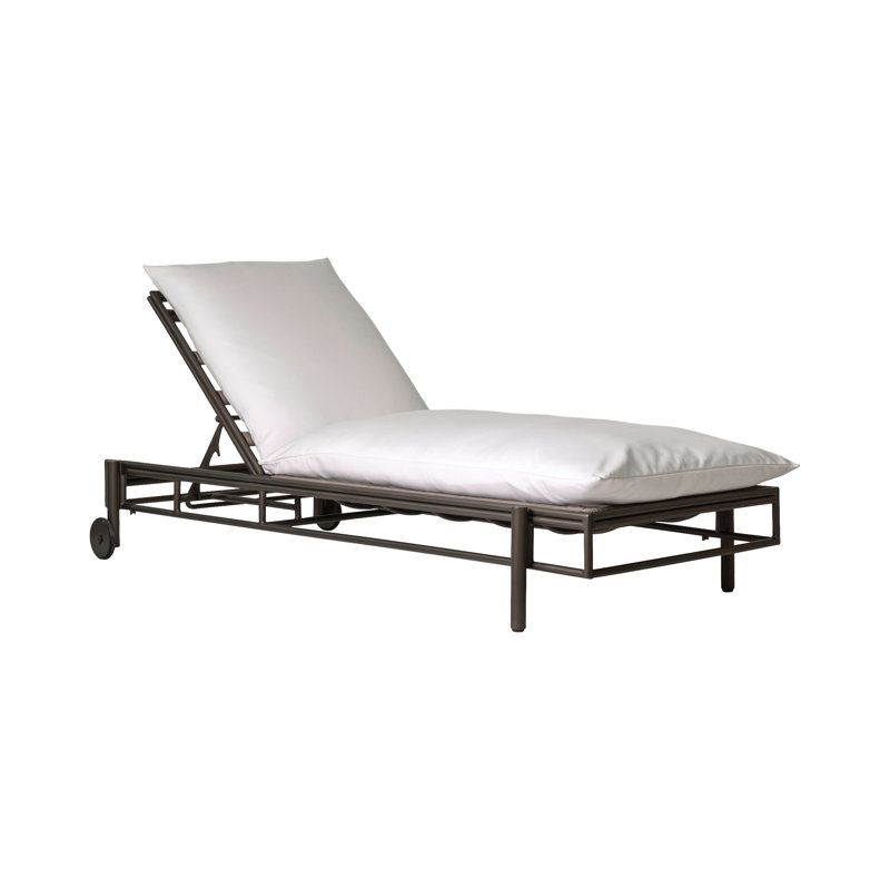 Chaise longue d'extérieur en aluminium Patinero