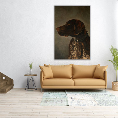 Chien de chasse - reproduction d'art sur toile