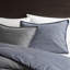 Édredon en sergé lavé très grand / très grand 3 pièces, 100% coton bleu, rembourrage toutes saisons, douceur moelleuse et confortable-122452085-122452084