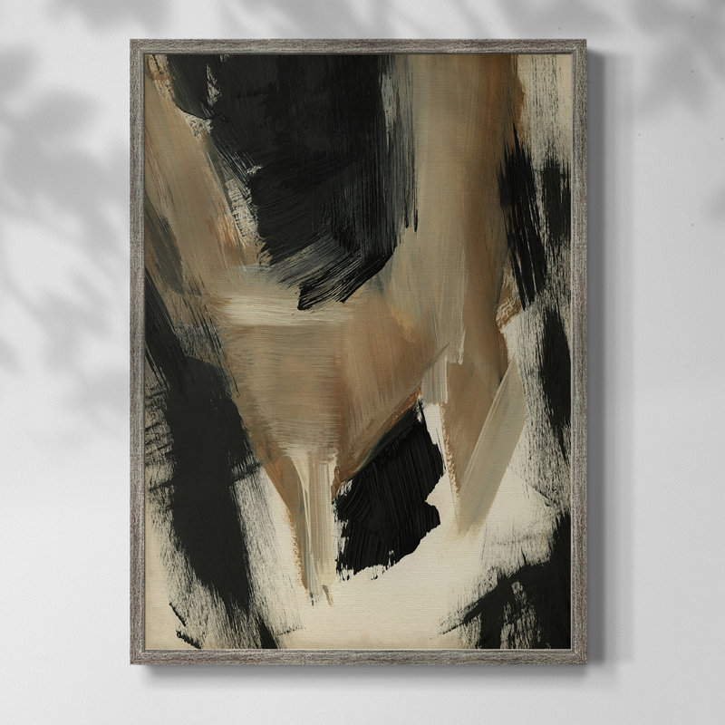 Baked Paintstrokes II Framed Print - Solid Wood, 11" H x 9" W