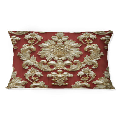 Coussin lombaire doré et doré