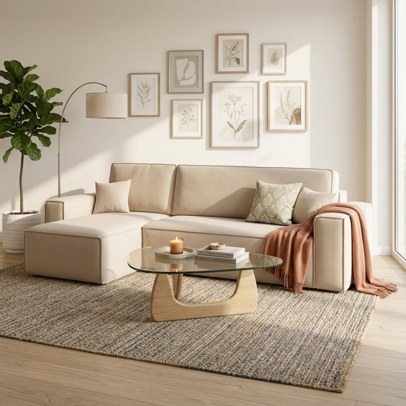 Rubeena 3 Seater Sofa Bed, Left Hand Facing