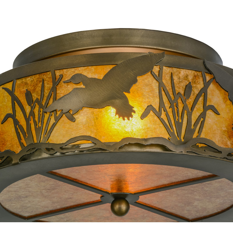 Ducks in Flight 2 - Light Semi Flush Mount